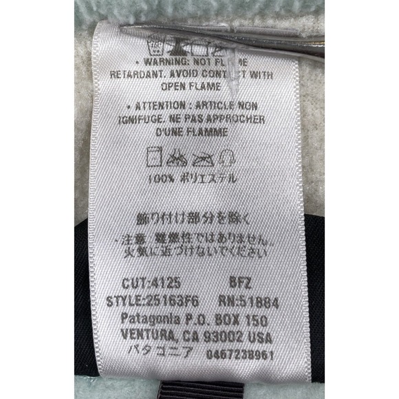 Patagonia Synchilla Fleece Vest Light Blue Full Zip Vintage Women's XS - Picture 7 of 7